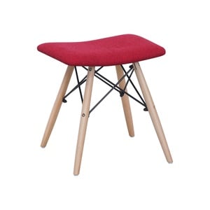 Maple Leaf Home Wooden Stool 32x42x44cm Red