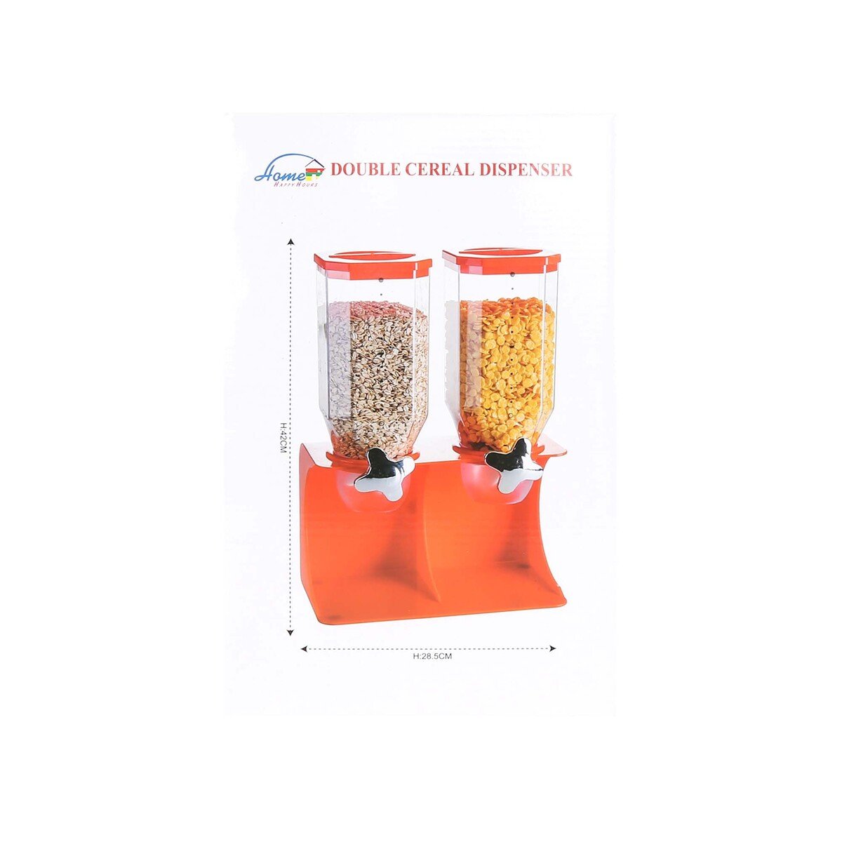 Home Cereal Dispenser Dbuble KCD-004 Assorted Colors