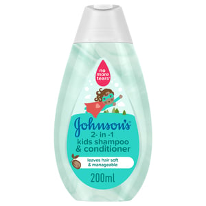 Johnson's Shampoo 2-in-1 Kids Shampoo & Conditioner 200 ml