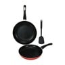 Chefline Non Stick Fry Pan Set with Spatula, 2 pcs,  24 cm + 30 cm, FPS24/30
