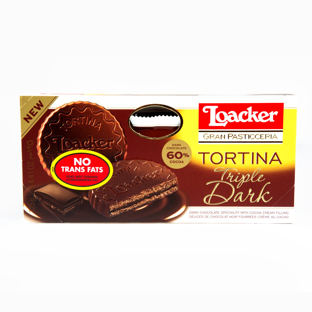 Loacker Tortina Triple Dark 125 g