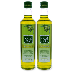 Al Wazir Pomace Olive Oil 2 x 500ml