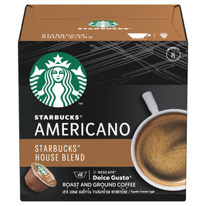 Starbucks House Blend by Nescafe Dolce Gusto Medium Roast Coffee Pods 12 pcs