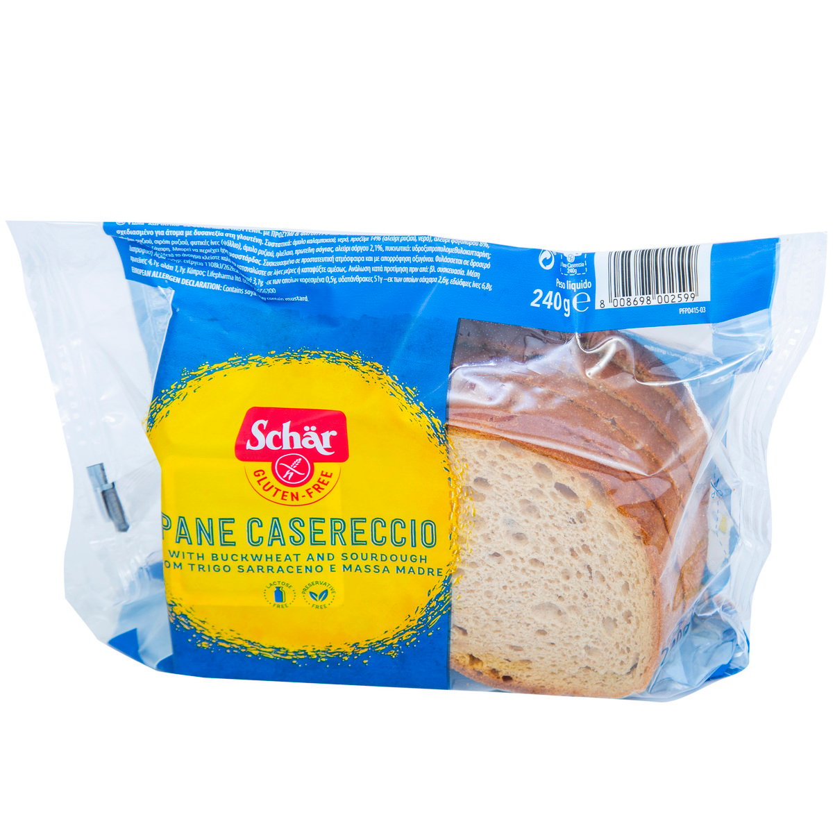 شار كاسيريتشو خبز خالي من الغلوتين 240 جم