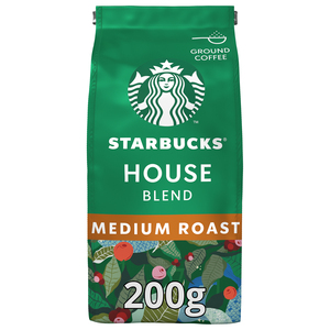 Starbucks House Blend Medium Roast Ground Coffee 200 g