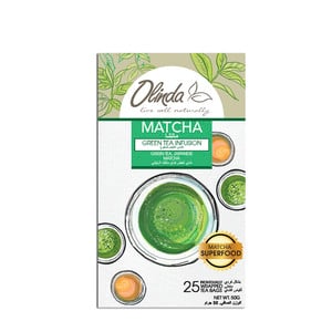 Olinda Matcha Green Tea Infusion Tea 25 pcs