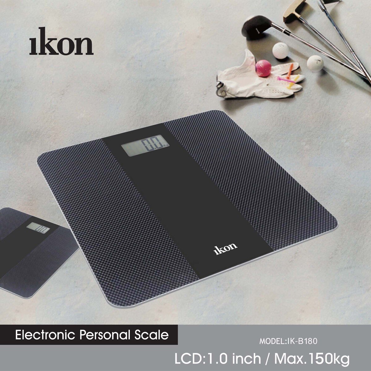 Ikon Digital Bathroom Scale 150kg, IKB180