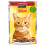 Purina Friskies Beef Chunks in Gravy Wet Cat Food Pouch 85 g