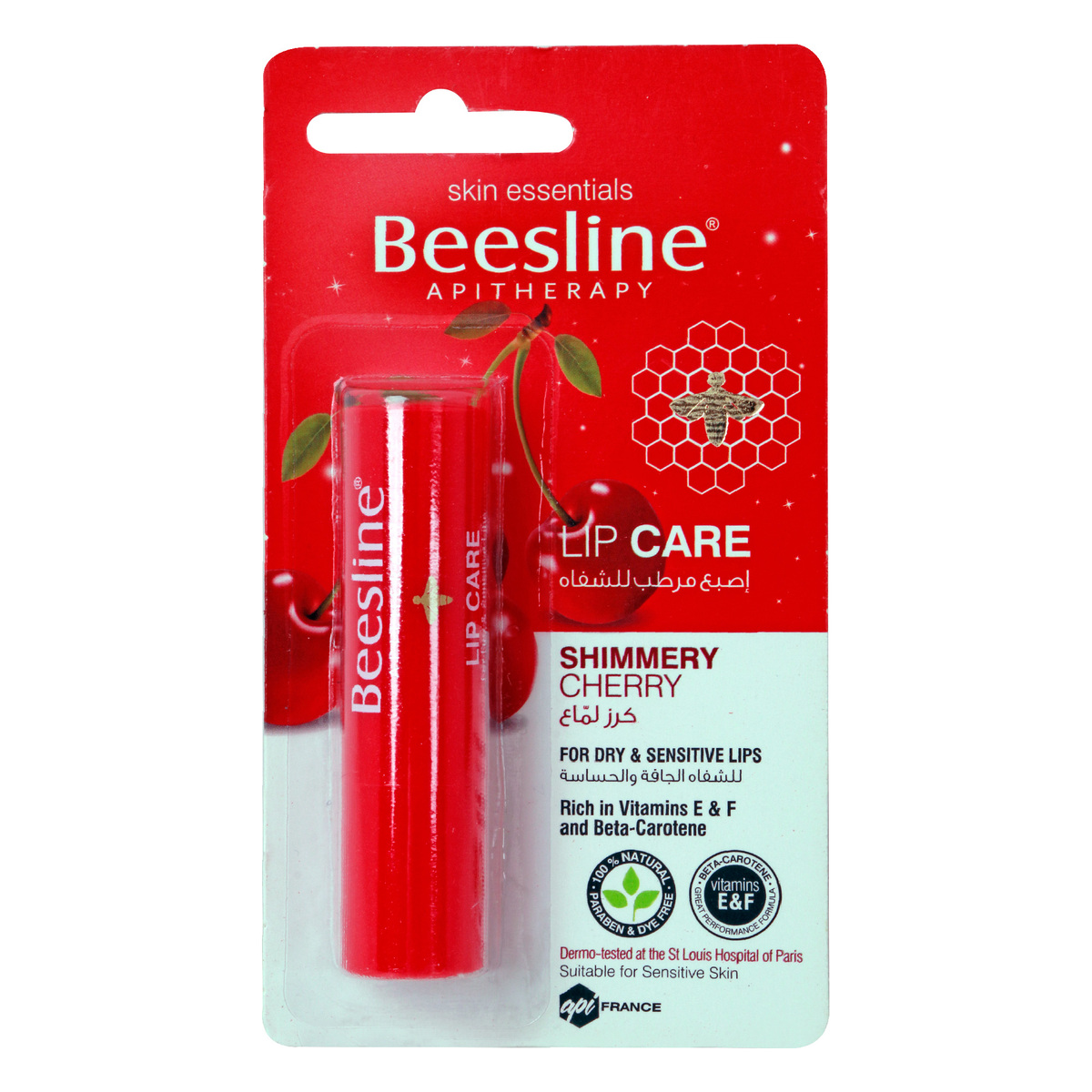 Beesline Lip Care Shimmery Cherry 4 g