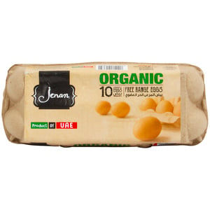 Jenan Brown Organic Free Range Eggs 10 pcs