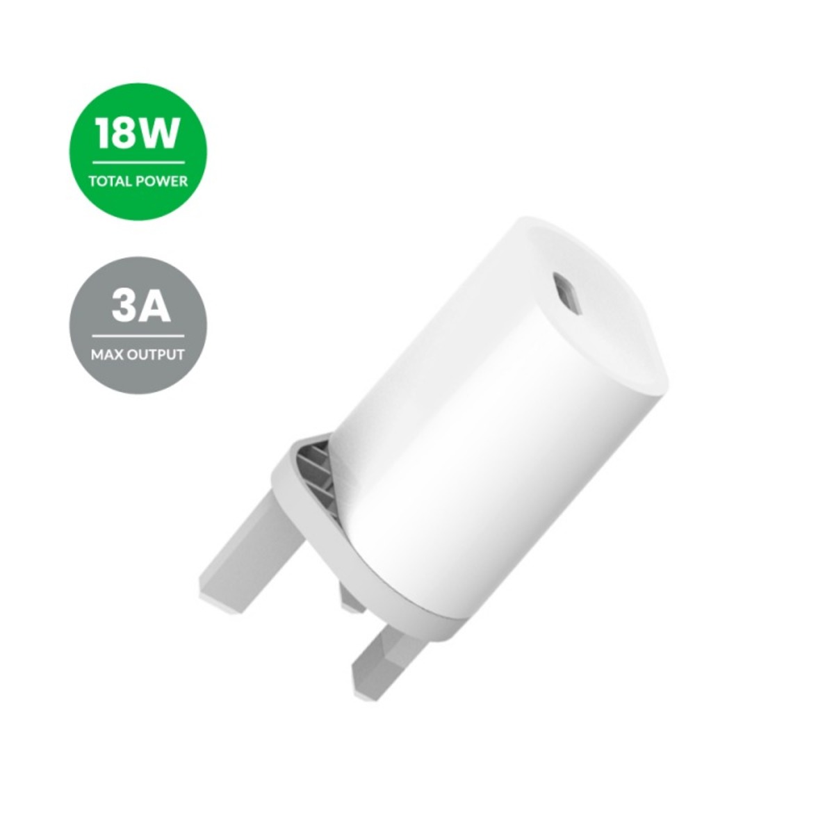 Iends Power Delivery Wall charger with USB-C to Lightning Cable White AD994