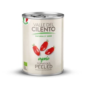 فالي ديل سيلينتو طماطم مقشرة كاملة عضوية 400 جم