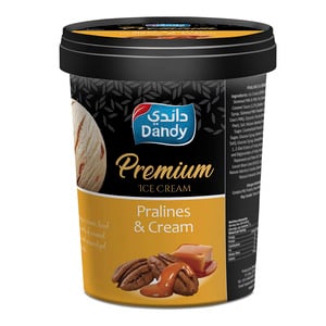 Dandy Premium Ice Cream Pralines & Cream 1Litre