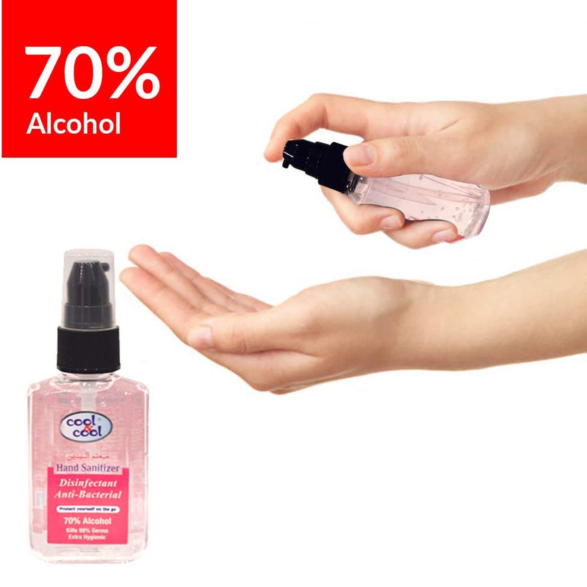 Cool & Cool Anti-Bacterial Disinfectant Hand Sanitizer 60 ml