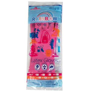 Rainbow Household Latex Gloves Small 1 Pair