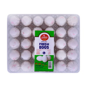 Al Balad White Eggs Large 30 pcs