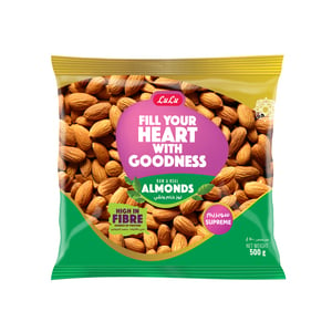 LuLu Raw & Real Almonds Supreme 500 g