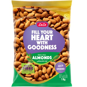 LuLu Raw & Real Almonds Grand 1 kg
