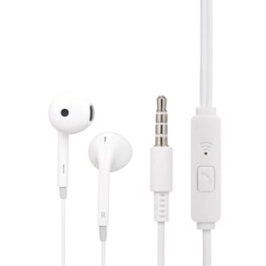 Lenovo Wired In Ear Stereo Earphones with Microphone, 3.5 mm, White, HF170