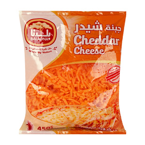 Baladna Shredded Cheddar Cheese 450g