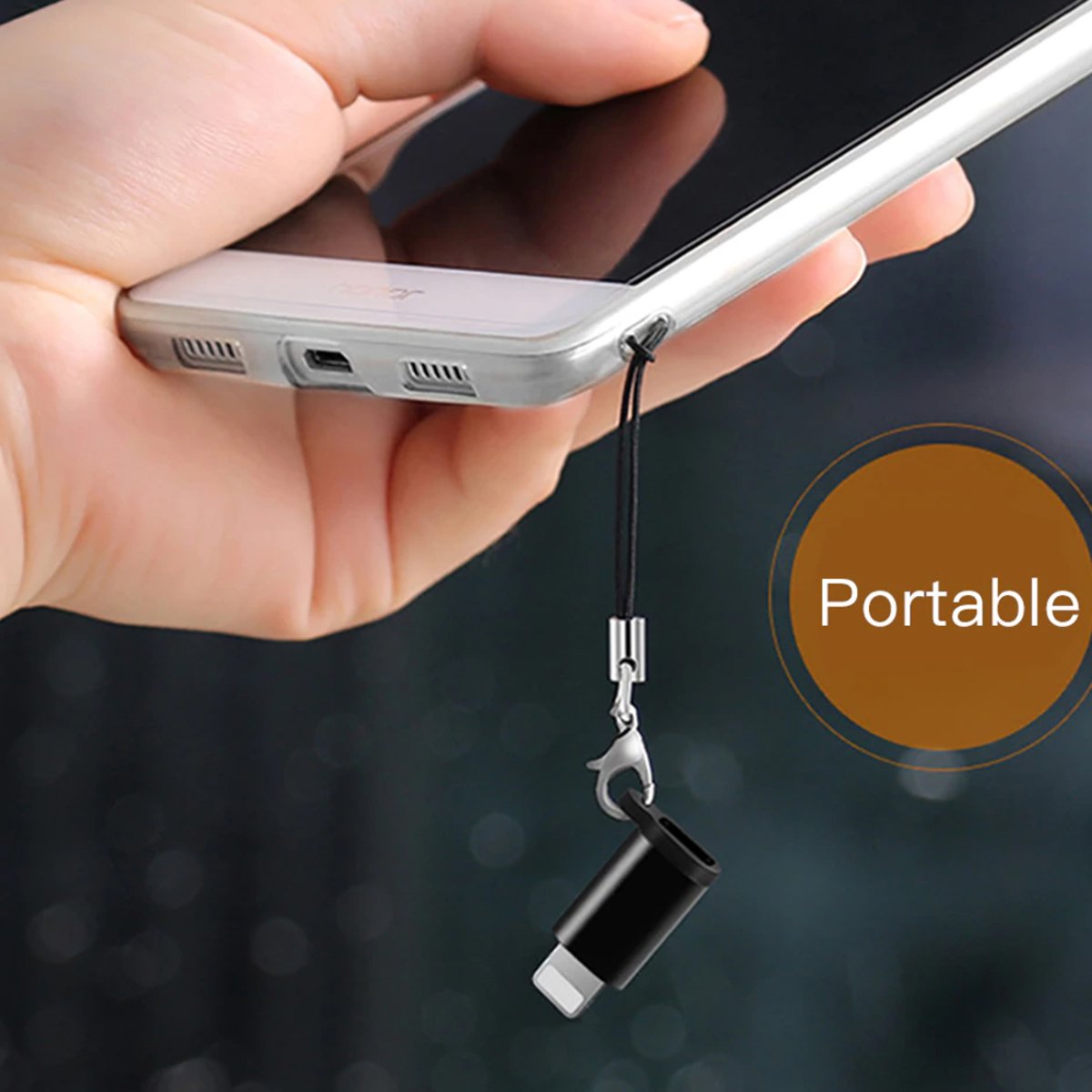 Trands Micro USB to Lightning Adapter with Keychain CA373