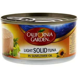 California Garden Canned Light Tuna Solid In Sunflower Oil 185 g