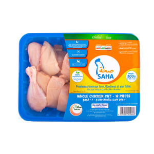 Saha Fresh Whole Chicken Cut 800 g