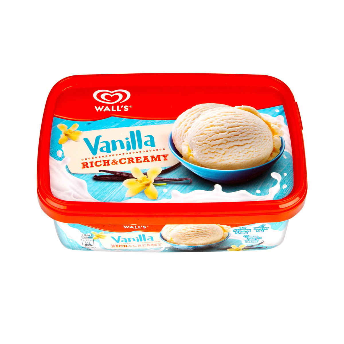 Wall's Rich & Creamy Vanilla Ice Cream 1 Litre