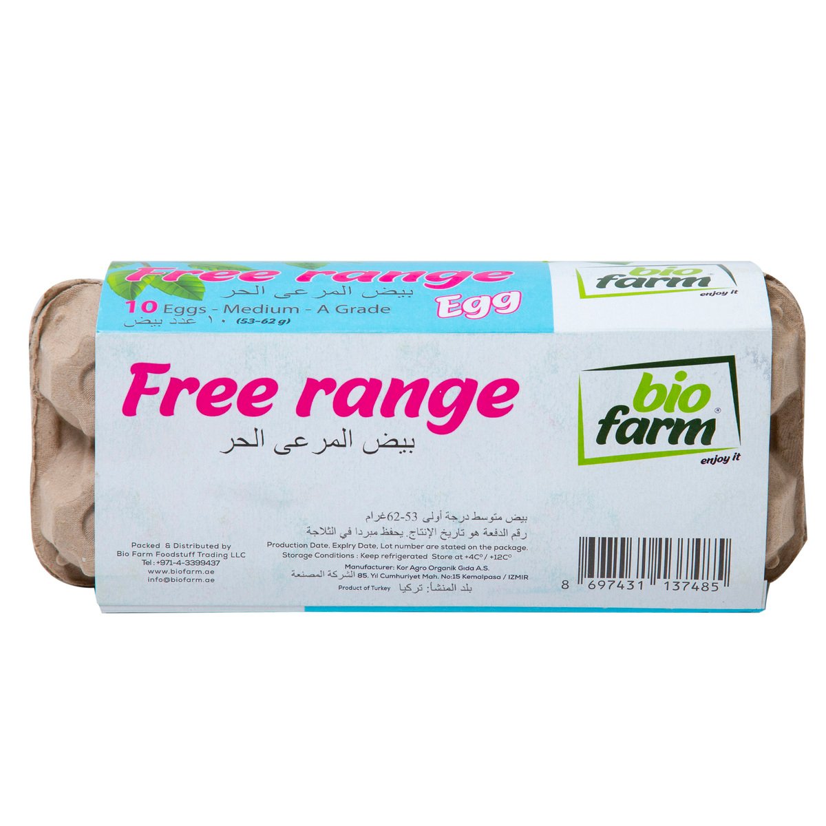 Bio Farms Medium Free Range Eggs 10 pcs