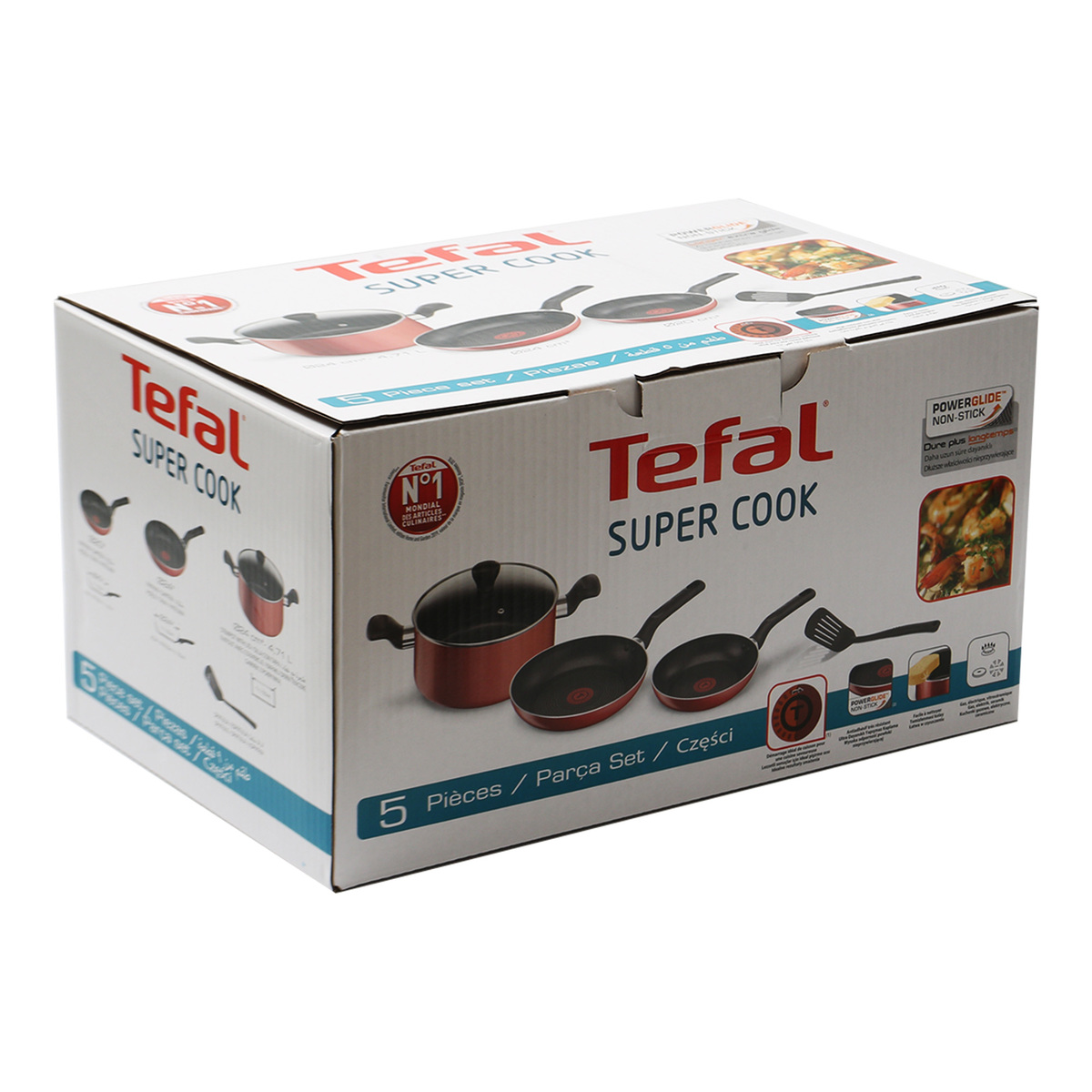 Tefal Cookware 5pcs Super Cook B243S585