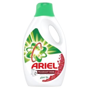 Ariel Automatic Power Gel Laundry Detergent Fragrant Rose Scent 3Litre