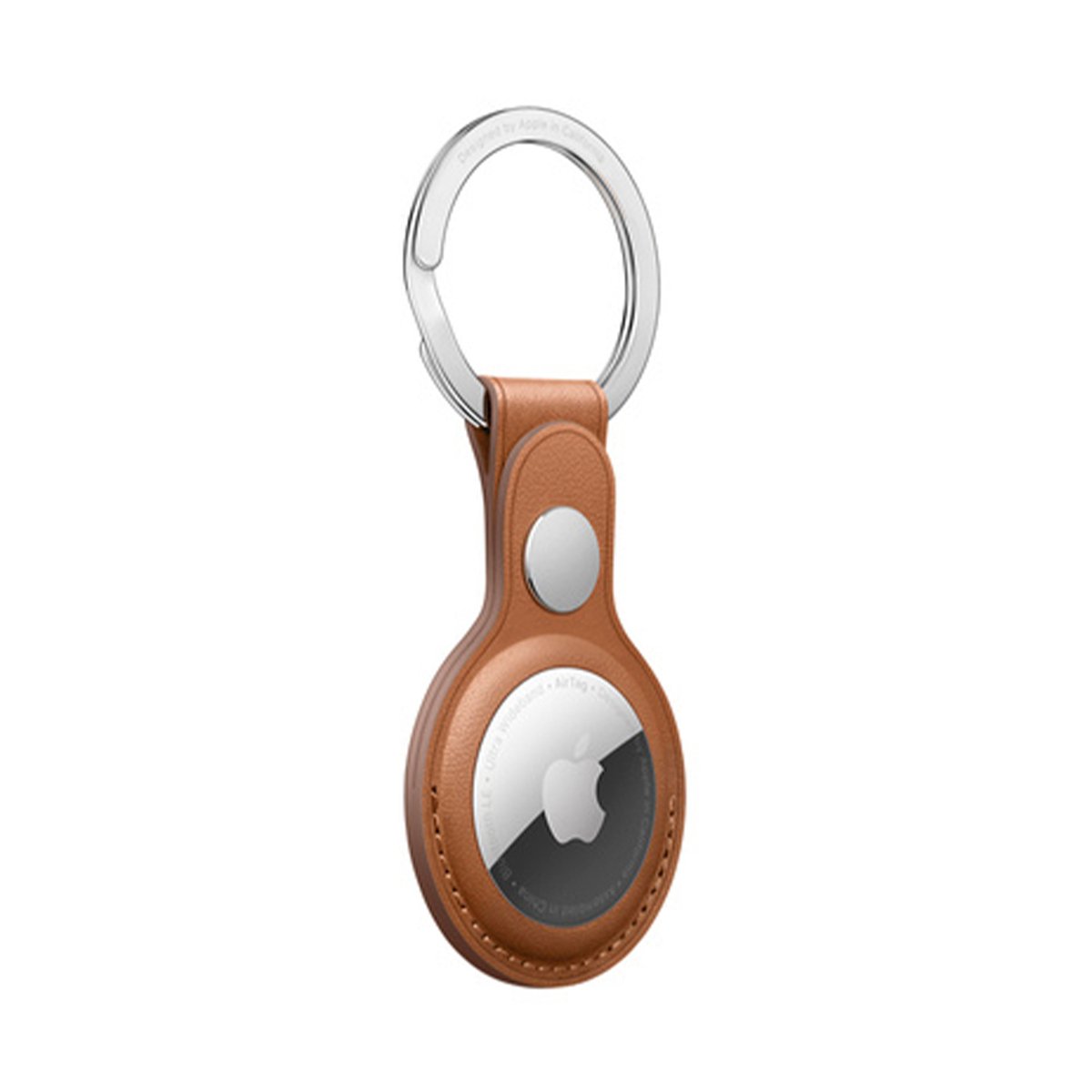 Apple AirTag Leather Key Ring - Saddle Brown (MX4M2ZE)