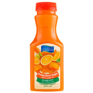 Al Rawabi Orange Carrot Delight Juice No Added Sugar 350 ml