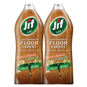 JIF Orange Blossom & Lime Oil Concentrated Floor Expert For Wood 2 x 1.5Litre