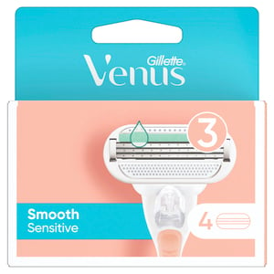Venus Smooth Sensitive Women's Razor Blade Refills 4 pcs