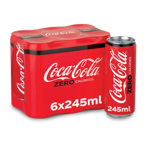 Coca Cola Zero Calories 6 x 245 ml