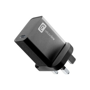 Cellular Line USB-C 20W wall charger ACHUSBCPD20WUKK Black