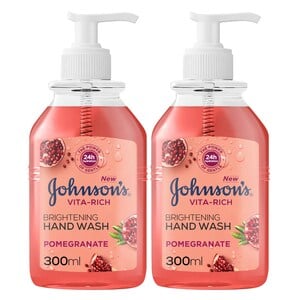 Johnson's Hand Wash Vita Rich Brightening Pomegranate 2 x 300 ml