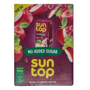 Suntop Grape & Apple Nectar No Added Sugar 18 x 125ml