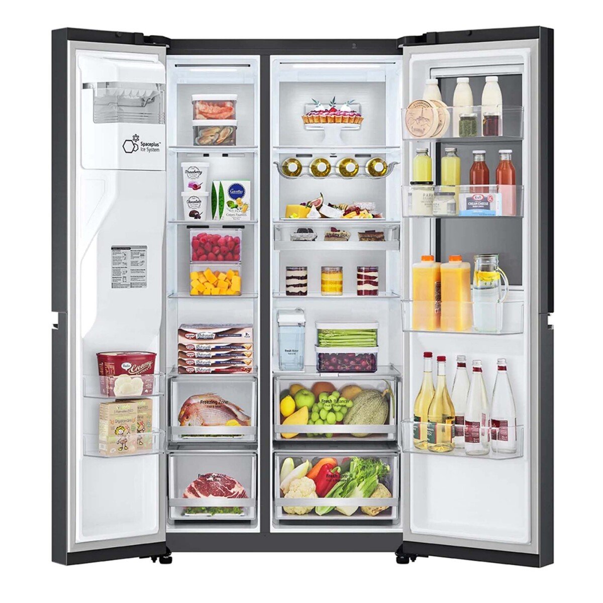 LG InstaView ThinQ Side by Side Refrigerator, UVnano, LINEARCooling GR-X267CQES 674Ltr