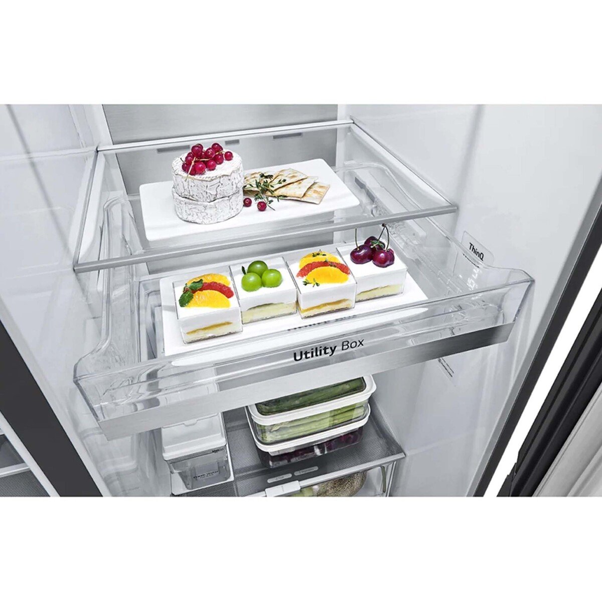 LG InstaView ThinQ Side by Side Refrigerator, UVnano, LINEARCooling GR-X267CQES 674Ltr