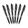 Pilot Frixion Roller Ball Pen 6pc Pack 07 Black Assorted