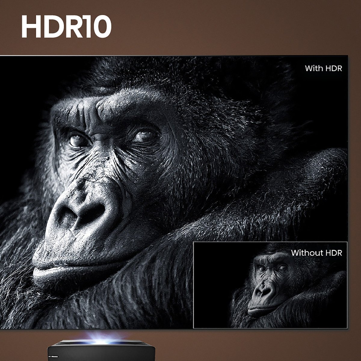 Hisense 120 Inches 4K UHD Laser TV, Black, 120L5G