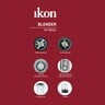 Ikon Blender With Coffee Grinder, 1.5L Glass Jar, 450 W, Stainless Steel, CB022
