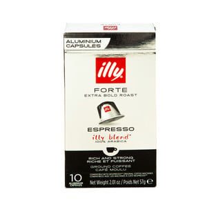 Illy Forte Extra Bold Roast Espresso Aluminium Capsules 10 pcs
