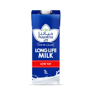 Hayatna Low Fat Long Life Milk 4 x 1 Litre