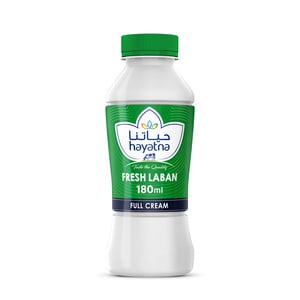 Hayatna Full Cream Laban 100% Natural Milk 180 ml
