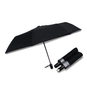 Hello Umbrella 3Fold Auto UV Black Silver Assorted Per pc