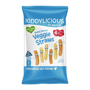 Kiddylicious Cheesy Veggie Straws For 9 Months 4 x 12 g