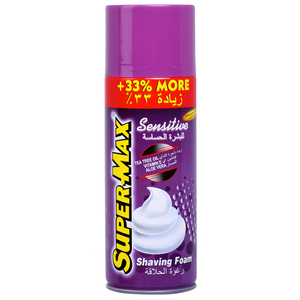 Super Max Sensitive Shaving Foam 400 ml